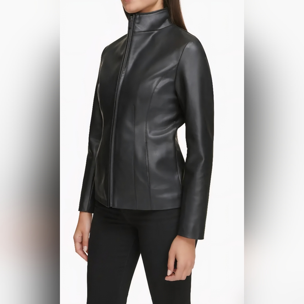 Kenneth Cole Faux Leather Jacket